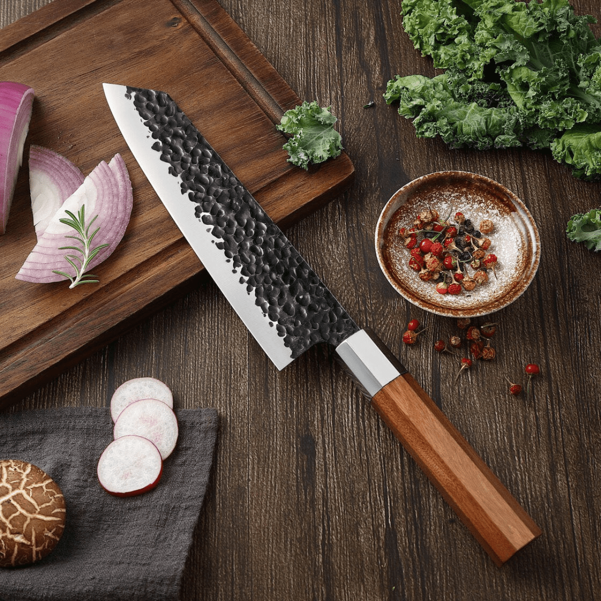 Kiritsuke-kniv i rustfritt stål – 34,5 cm presisjonsblad