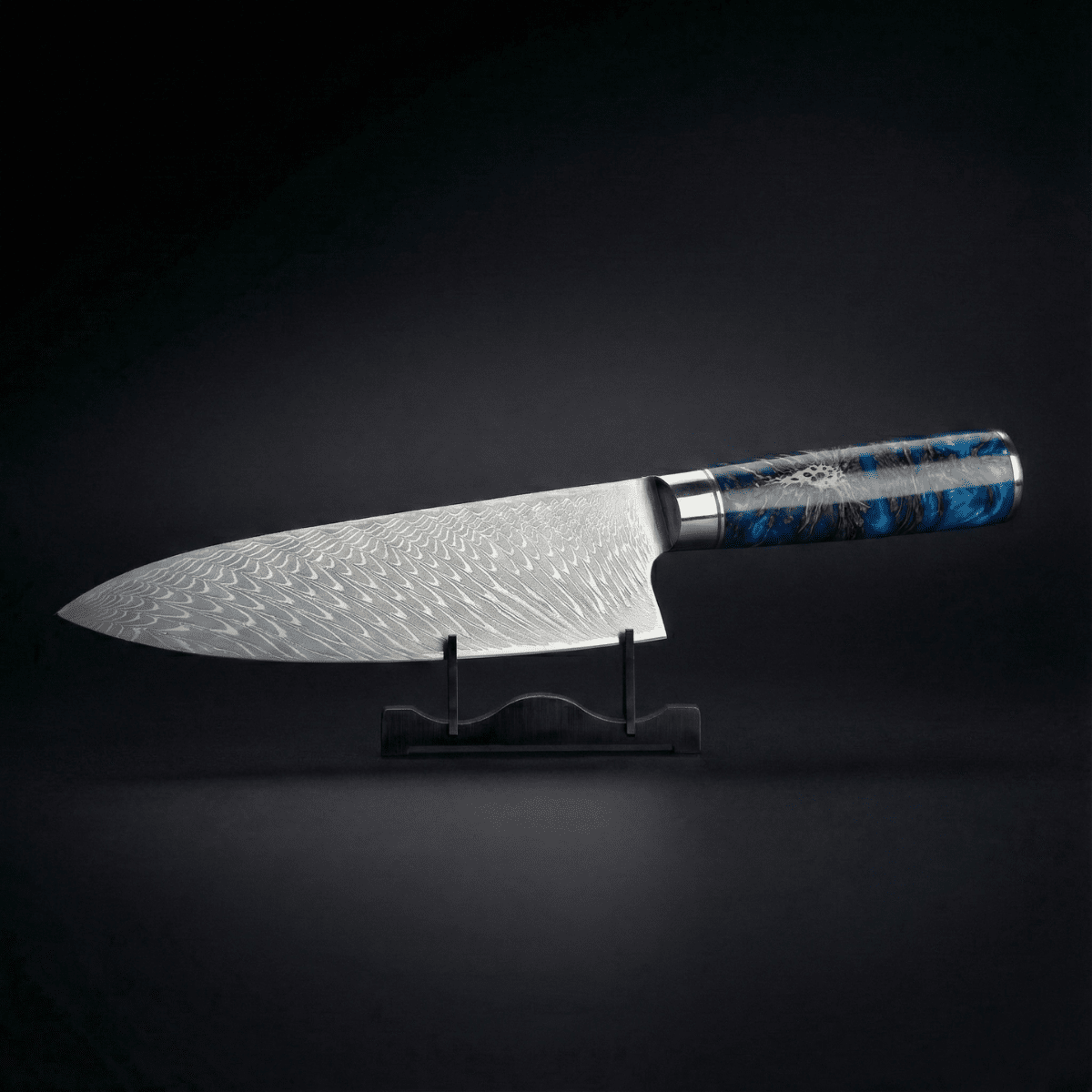 Japansk kokkekniv med hamret overflate 20cm presisjonsblad