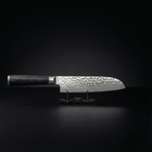 Japansk Santoku-kniv med hamret overflate – 18 cm presisjonsblad