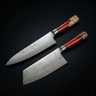 Japansk Damascus Shinku 2-delers ytelsessett – 19 cm og 20 cm presisjonsblader