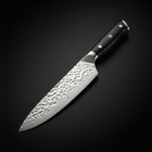Japansk kokkekniv med hamret overflate – 20 cm presisjonsblad