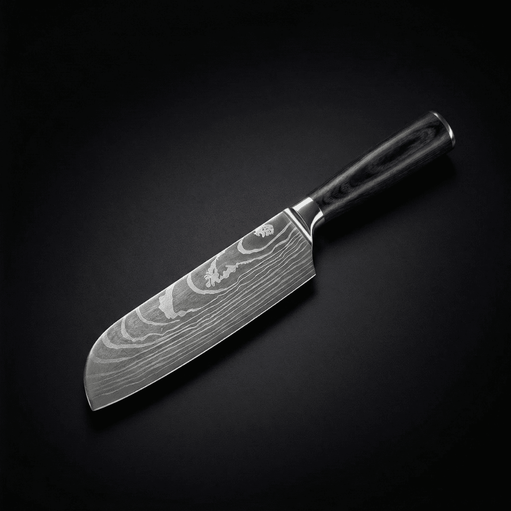 Japansk Santoku-kniv – 13 cm kompakt blad