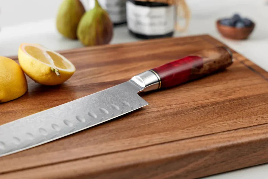 Japansk Damascus Shinku Santoku-kniv – 18 cm presisjonsblad