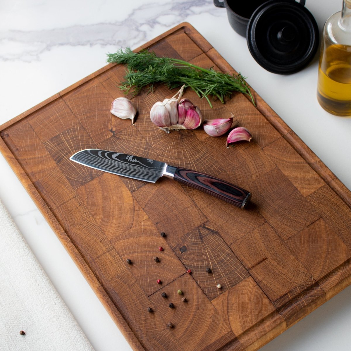 Japansk Santoku-kniv – 13 cm kompakt blad