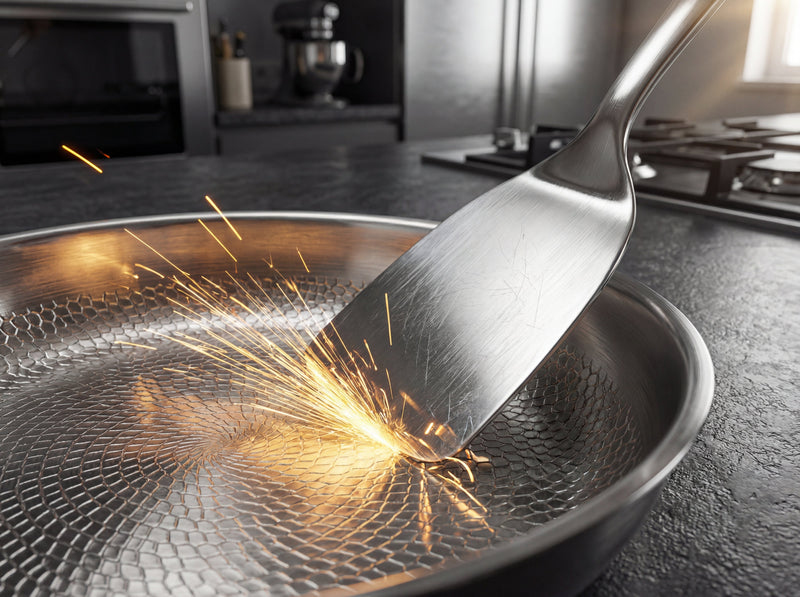 Metal utensil safe